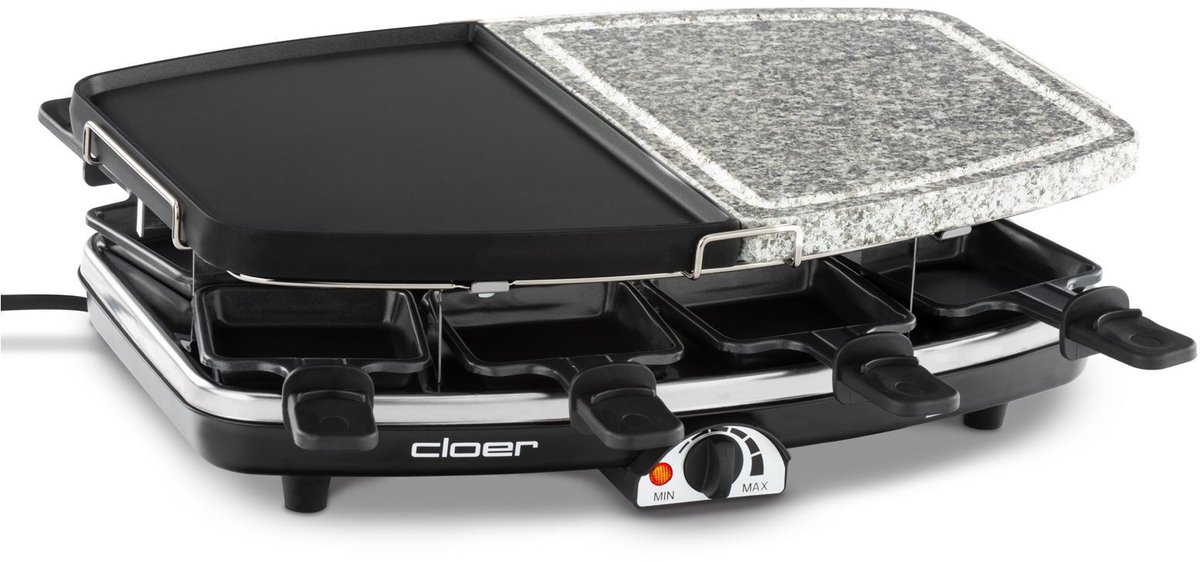Cloer 6435 - Raclette/Steengrill - 8 Personen