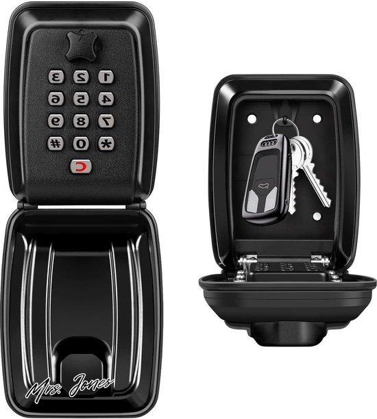 Sleutelkluis Outdoor, Exquisite Design Sleutelkast Slimme opslag van vingerafdrukken Geheime sleutel Veiligheidsbox TTlock-app Bluetooth naar Wi-Fi Ontgrendelen Hangslot Waterdicht (Color : K2BF-TTLO