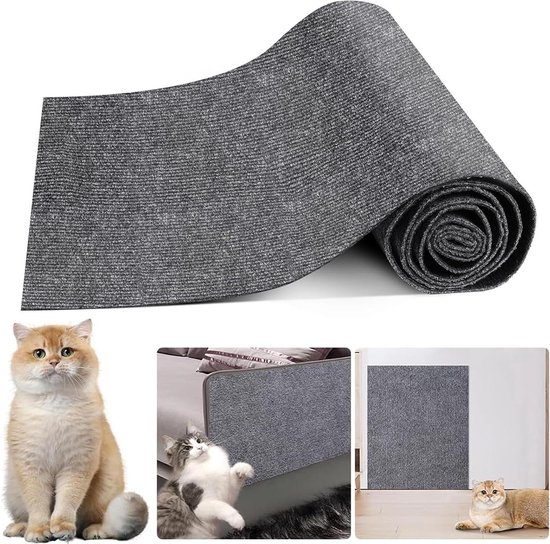 Navaris kattenkrabmat voor de bank - Beschermt meubels tegen krabbende katten - 70 x