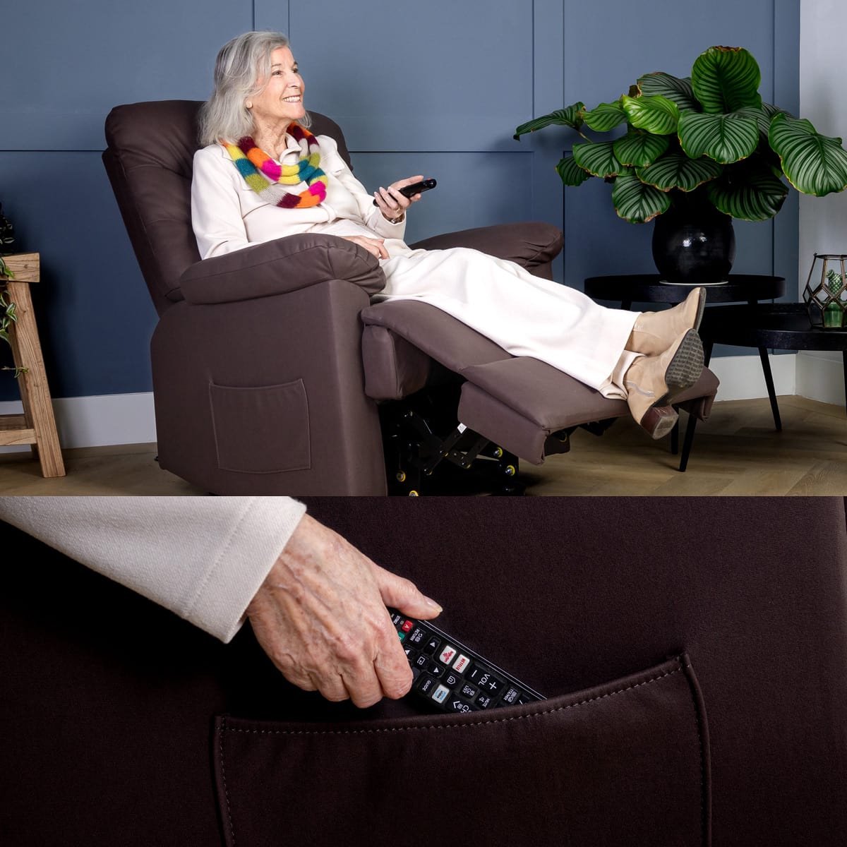 Vitadora Sta-op Stoel met Massage en Warmte Zwart - afbeelding 3