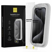 Spacecase Quickfit Gehard Glas Voor Iphone 15 Pro Bescherming 9H