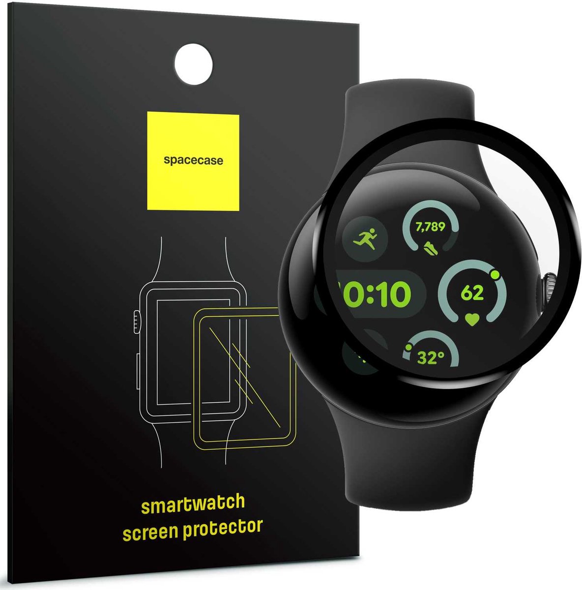 Spacecase Gehard Glas Voor Google Pixel Watch 3 41Mm Hybride