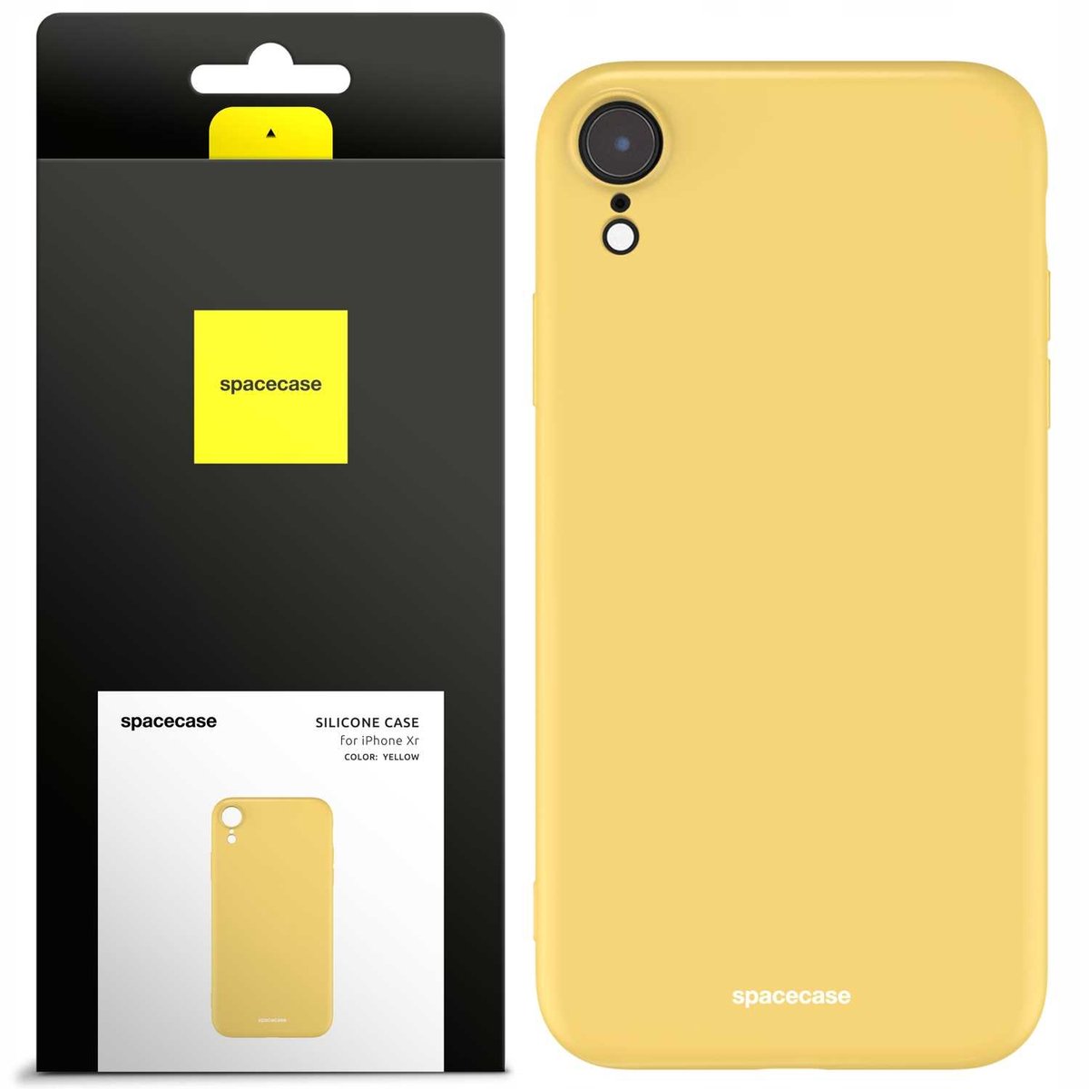 Spacecase Siliconen Hoesje Voor Iphone Xr Gele Bescherming
