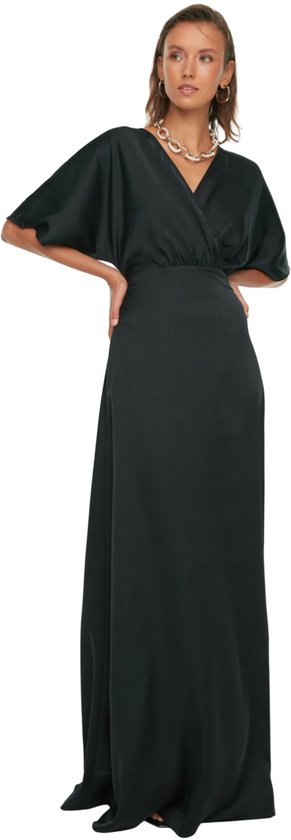 Trendyol Robe de soirée et de bal standard à double boutonnage pour femme