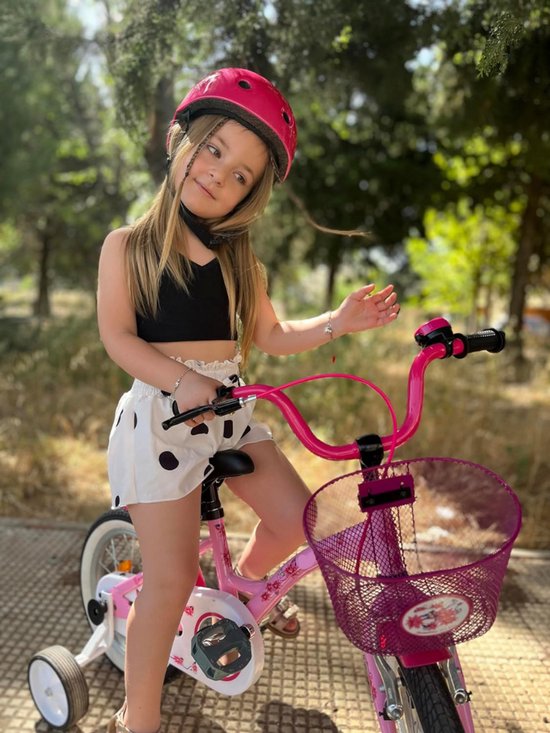 ApexArte® Kinderfiets 3 Jaar - Loopfiets 14 inch - Fiets Meisjes & Jongens - Roze van ApexArte — afbeelding 2