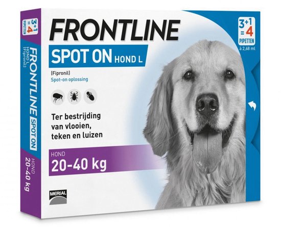 Frontline Hond Spot-On Large - 4 Pipetten