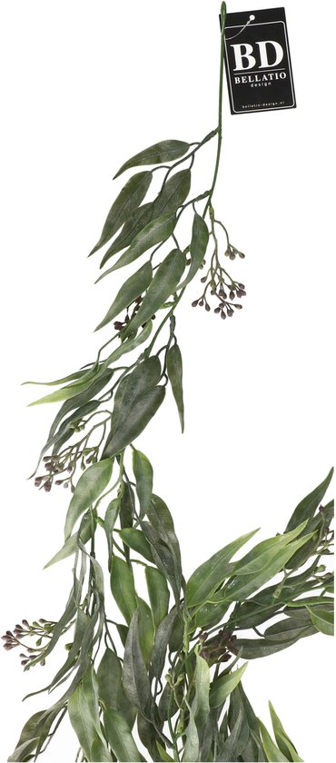 Betylifoy 3 stuks Kunst Hangplanten Eucalyptus Bladeren met Potten 63 cm Lang Onderhoudsvrije Kunst Klimop Planten Wijnstok voor Huis Tuin Binnen Buiten Decor (Eucalyptus