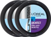 L'Oréal Paris - Studio Line Special FX Architect Wax - 3 x 75 ml - Wax - Voordeelverpakking