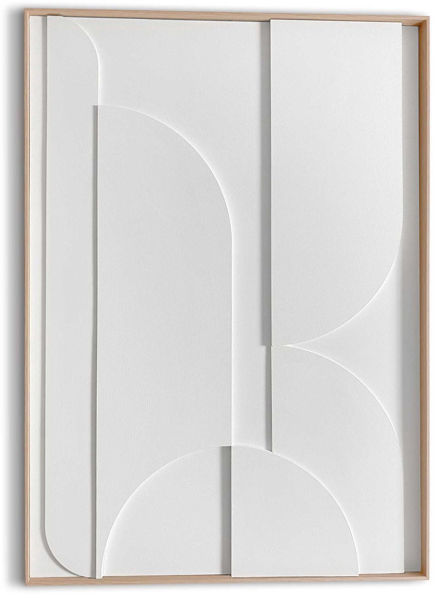 Schilderij 3D Art Geometrische Rust - 70 x 50 - Hout - REINDERS
