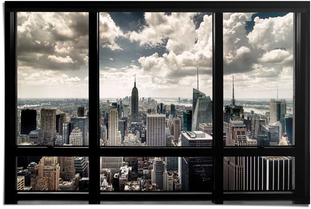 REINDERS Poster New York - 61 x 91,5 - Papier - REINDERS zwart