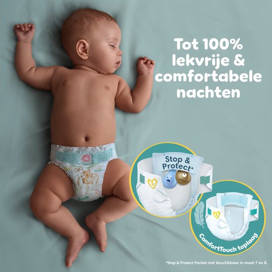 Pampers Baby-Dry Maat 4, 204 Luiers, 9kg-14kg