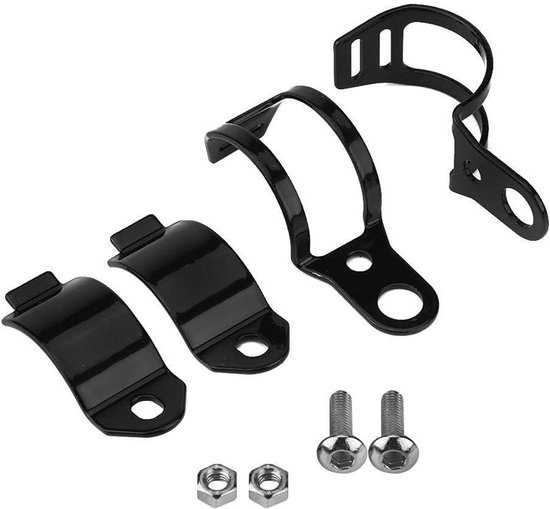 Richtingaanwijzer houder, motorfiets gemodificeerde aluminiumlegering knipperlicht installatie montagebeugel 41mm vork klem (zwart