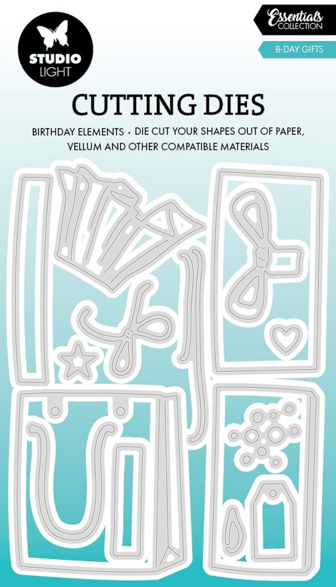 Cutting die B-day gifts - Essentials nr. 932