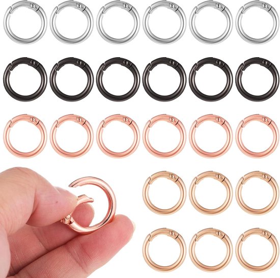 Qutalmi Clip Mousqueton En Forme De D | Porte-clés Mousqueton De