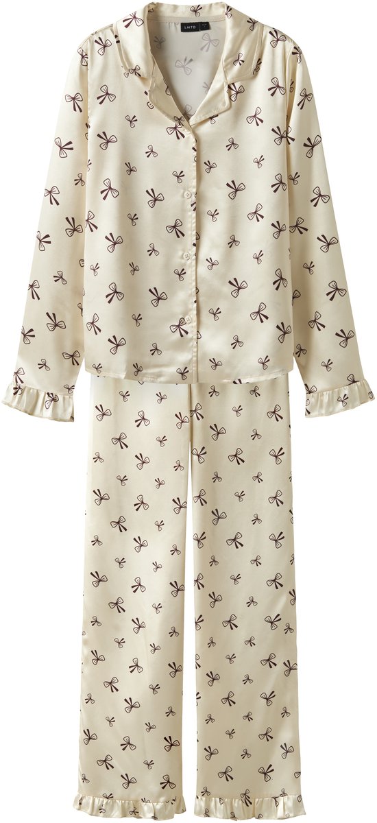 NAME IT Pyjama set Satijn Antique White