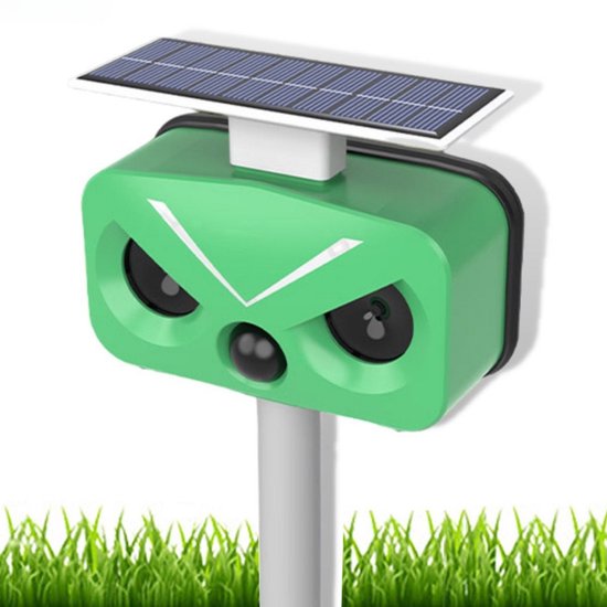 Koopkrachtig - Solar Kattenverjager - Honden en Kattenschrik - Muizenverjager - Marterverjager - Vogelverjager - Oplaadbare Batterijen - Bewegingssensor - Zonne Energie - USB Lader - Katten Verjager