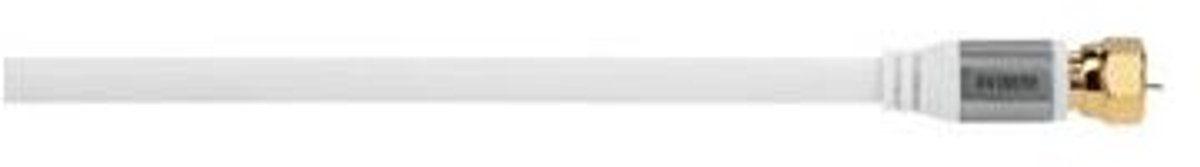 Avinity 2m, 2xF coax-kabel F Wit