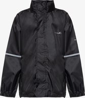 Mountain Peak kinder regenjas 2000 mm waterkolom - Zwart - Met capuchon - Ritssluiting - Maat 170/176