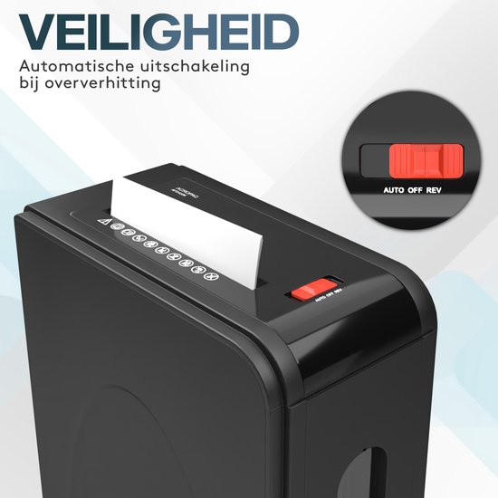 OLYMPIA APS410K - Destructeur de Papier Bureau Vue Fenêtre Coupe Cross 16L P4 Jusqu'à 10 Feuilles Zwart