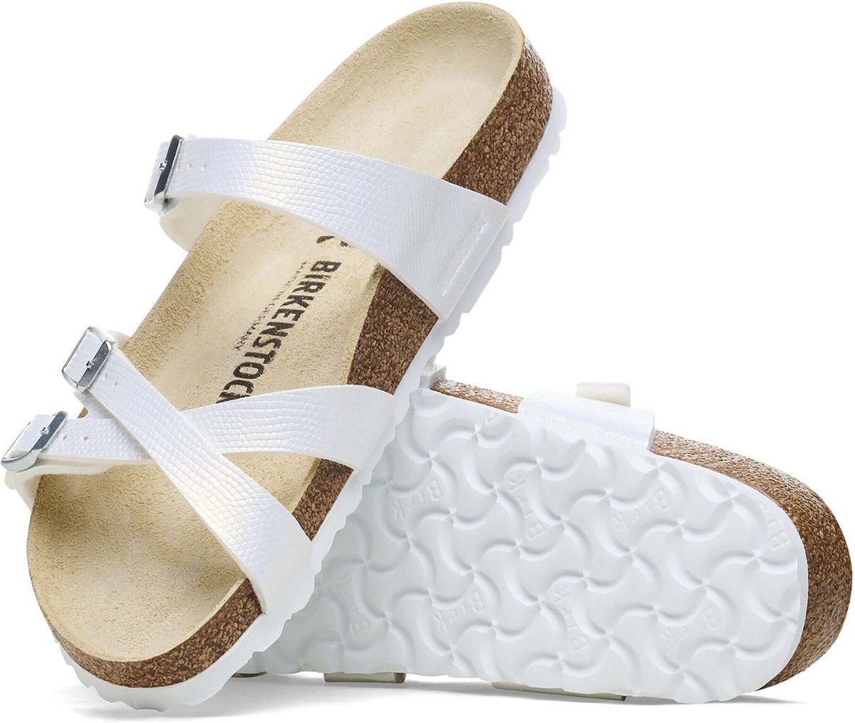 Birkenstock Franca Glanzende Hagedis Slippers Streetwear Volwassen