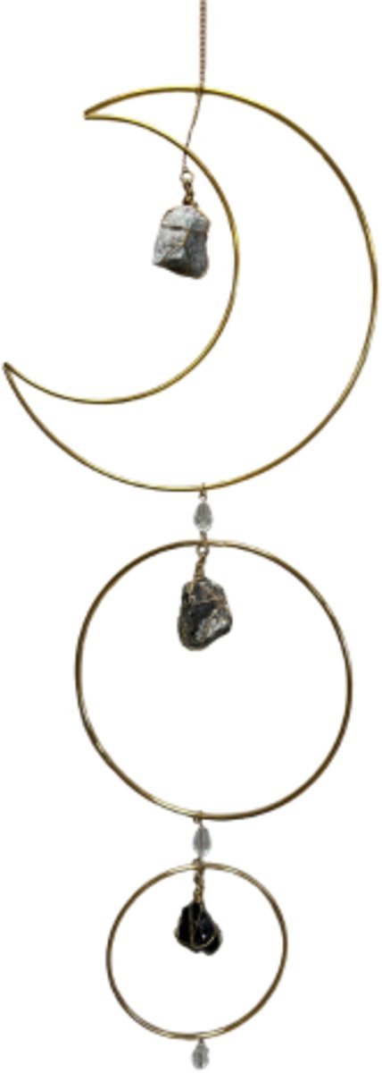 Ruben Robijn Suncatcher / raamhanger maan "Bescherming" Bonte kleuren