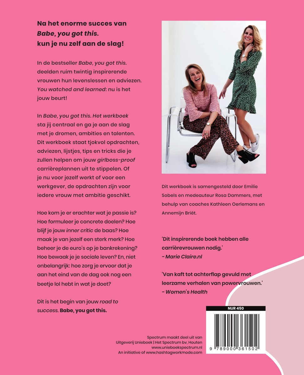 Babe, you got this. Het werkboek - back cover