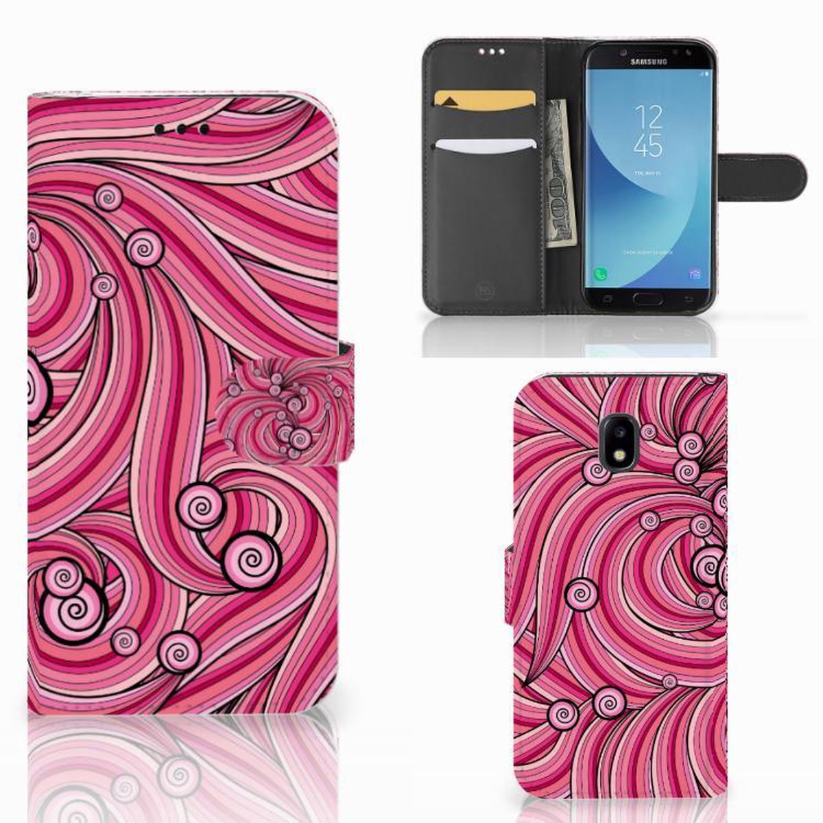 Samsung Galaxy A30 Hoesje Swirl Pink