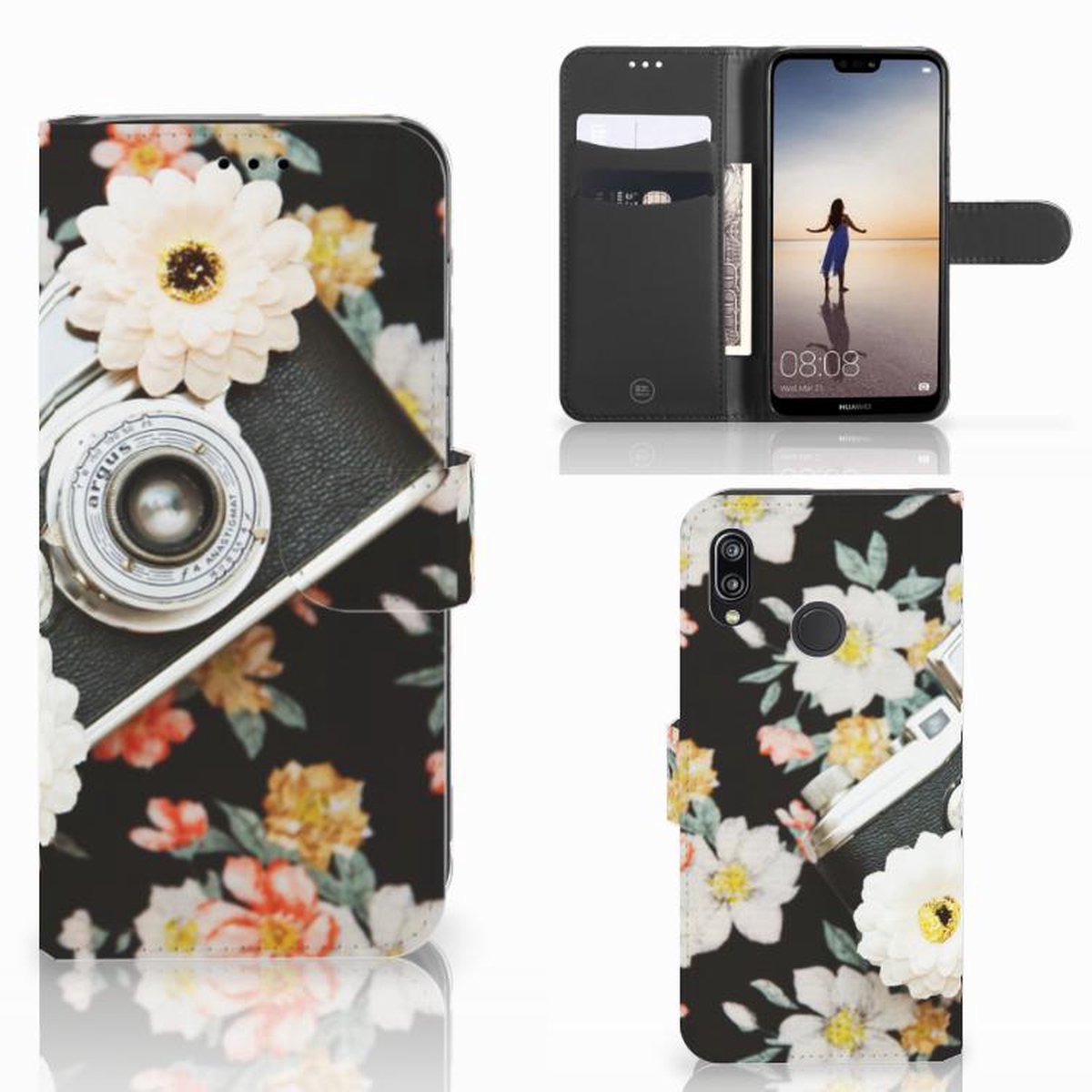 Samsung Galaxy A30 Telefoonhoesje met foto Vintage Camera
