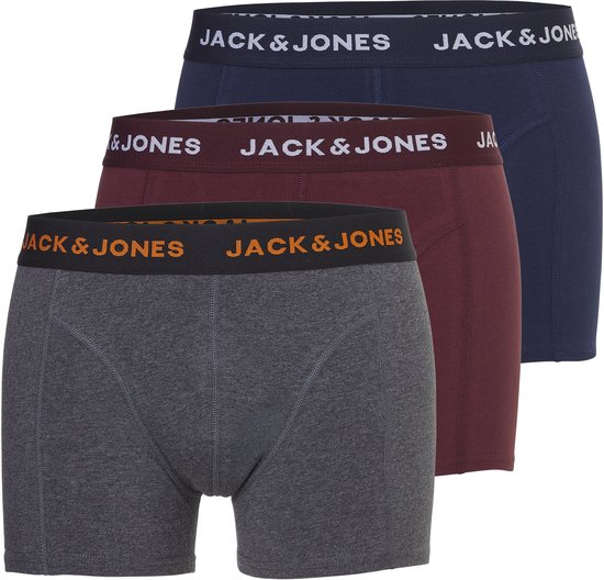 Jack & Jones Heren Boxershorts Trunks JAC 3-Pack - Maat L