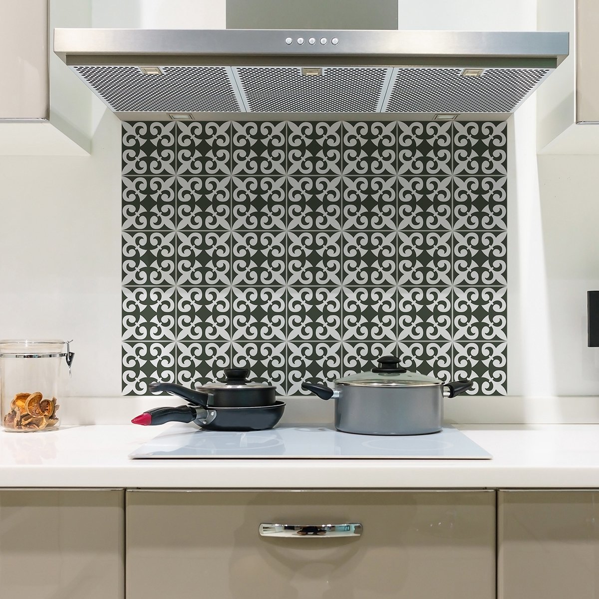 Ambiance Sticker Zelfklevende tegelmuurstickers voor keuken en badkamer - 9 Floriana Azulejo tegelstickers - 9 stickers 15x15cm Multi color