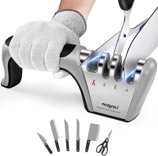LEVINCHY Diamantmessenslijpstaal - 30,5 cm professionele diamantcoating slijpstaal, premium messenslijperstang voor alle messen, lichtgewicht en duurzaam
