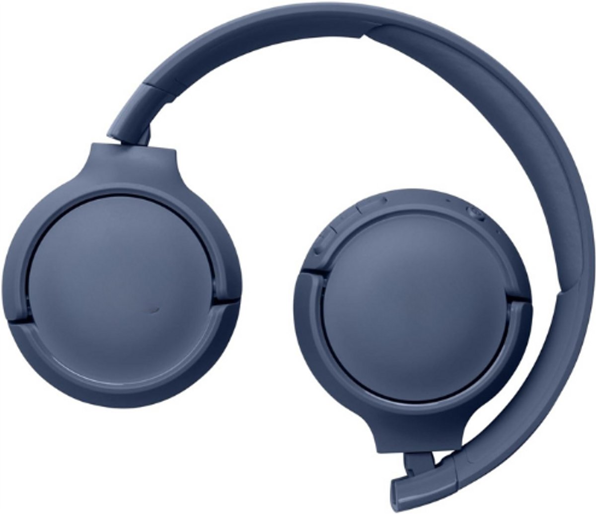 Draadloze On-Ear-Koptelefoon In Blauw - Met JBL Pure Bass Sound - Bluetooth 5.3 - Handsfree Bellen - 57 Uur Batterijduur