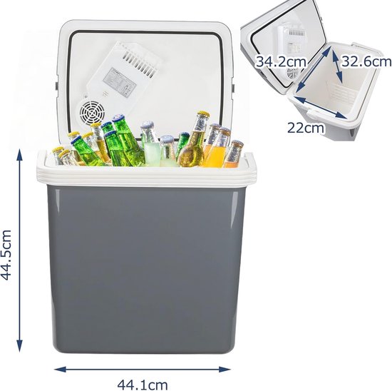 Koelbox 32 Liter - Mini Koelkast voor Auto en Camping - 12V en 230V - A++ met Eco Modus van NexoTools — afbeelding 2