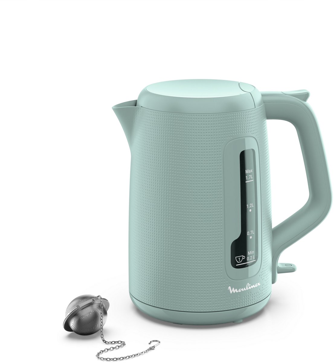Moulinex BY2M1310 Morning+ - Antikalkfilter - 1,7 l - 1 kopjesaanduiding - Waterkoker - Inclusief thee-ei