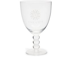 Riviera Maison Wijnglas met tekst Transparant - Vive L'ete Wittewijnglas - Glas - 390ml Riviera Maison Wijnglas met tekst Transparant - Vive L'ete Wittewijnglas - Glas - 390ml