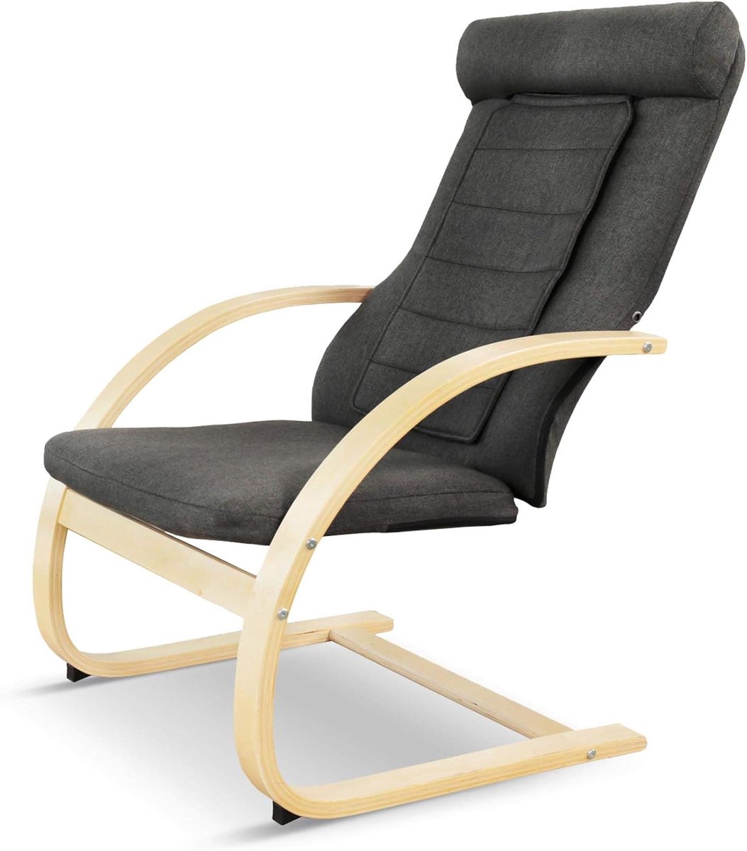 Relax-fauteuil Shiatsu-massage met warmtefunctie Zwart