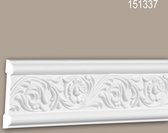Wandlijst 151337 Profhome Lijstwerk Sierlijst rococo barok stijl wit 2 m
