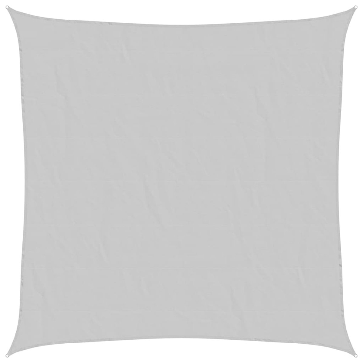 Lichtgrijze polyester oxford Zonnezeil 4x4 m van The Living Store - Buitenluifel voor zwembad - Tuinzomeraccessoire.