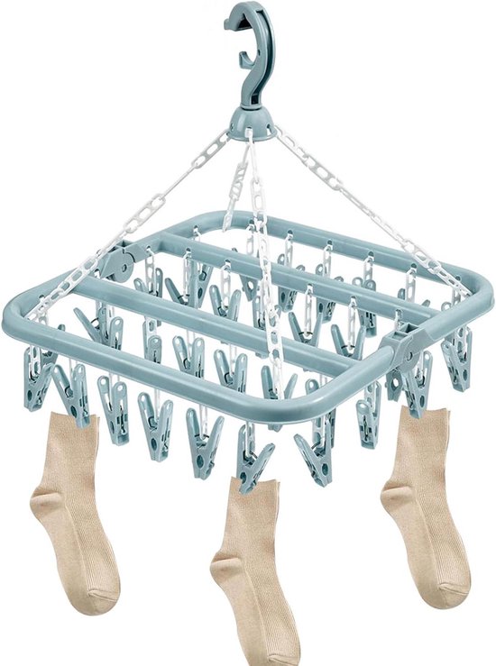 5 stuks sokkenhouders, wasrek, sokkendroger, sokkenhanger, wasrek, sokkenhanger, kunststof sokkenstandaard, winddicht, sokkenhangers voor ondergoed, sokken, stropdassen