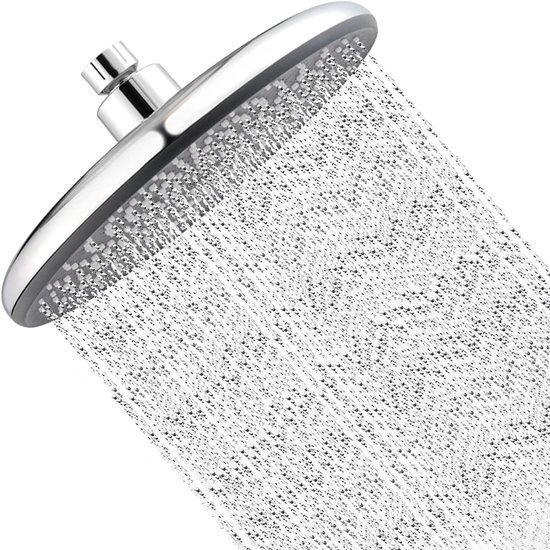 Gefilterde Douchekop, 30,5 cm Luxe Regendouchekop, Verzachtend voor Hard Water, Vast, Verbetert de Conditie van Uw Huid & Haar, Geïntegreerde Filterontwerp, Chroom