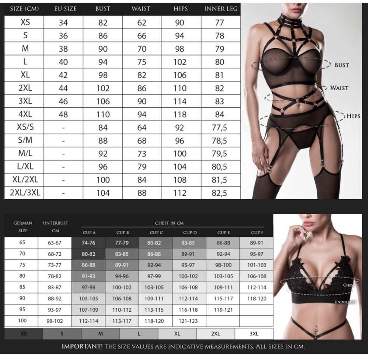 Grey Velvet - 15310 Lingerie set - S - Zwart