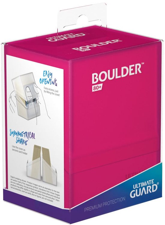 Ultimate Guard – Coque Boulder 100+ Deck – Rhodonite – Boîte à Cartes – Jusqu’à 100 Cartes Double Sleeve