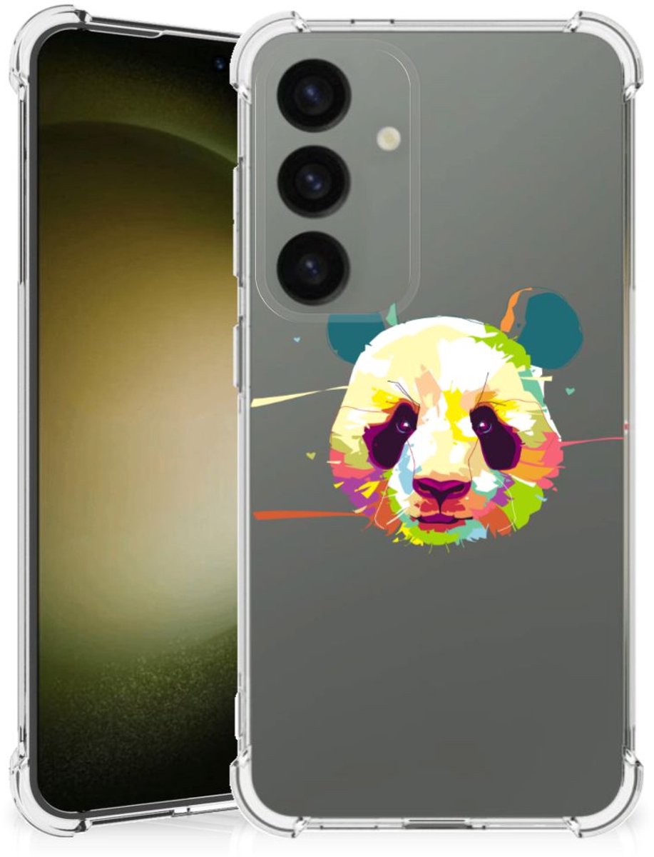 Samsung Galaxy S24 Stevig Bumper Hoesje Panda Color