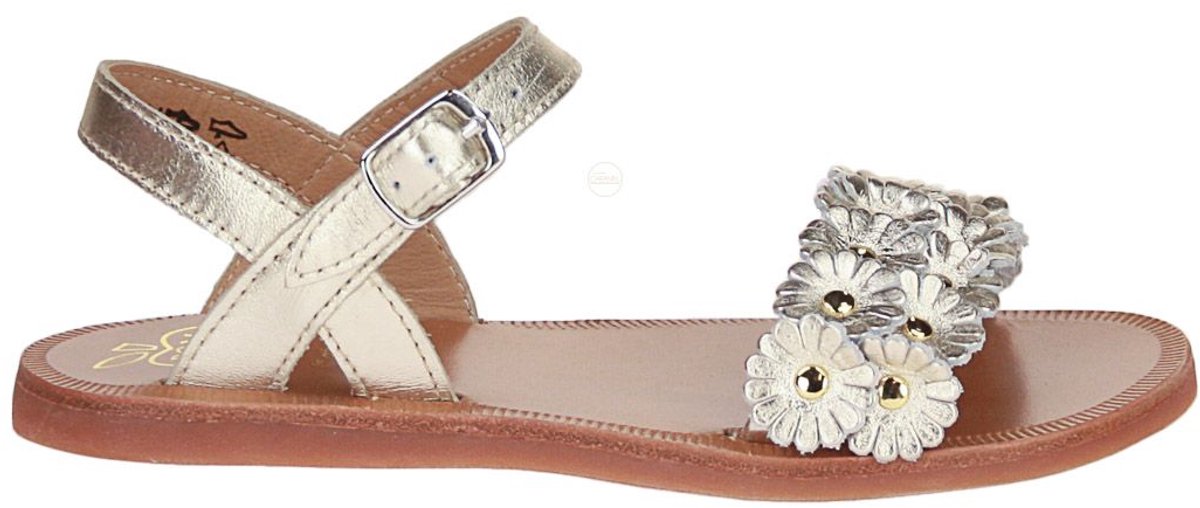Pom d'Api Plagette Multi Flo Sandaal Goud
