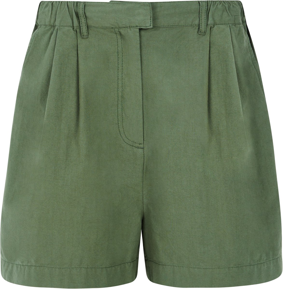 Protest Prtsasa – Korte broek Dames – Tailleband elastiek – Knoopsluiting Groen