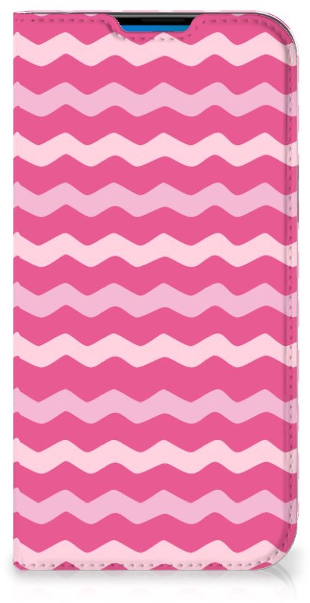 iPhone 14 Pro Max Hoesje met Magneet Waves Pink