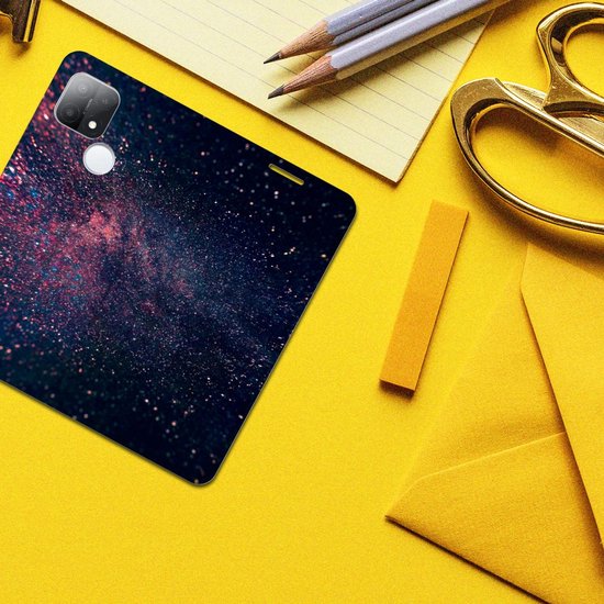 Flip Cover OPPO A15 Smart Cover Case Étoiles