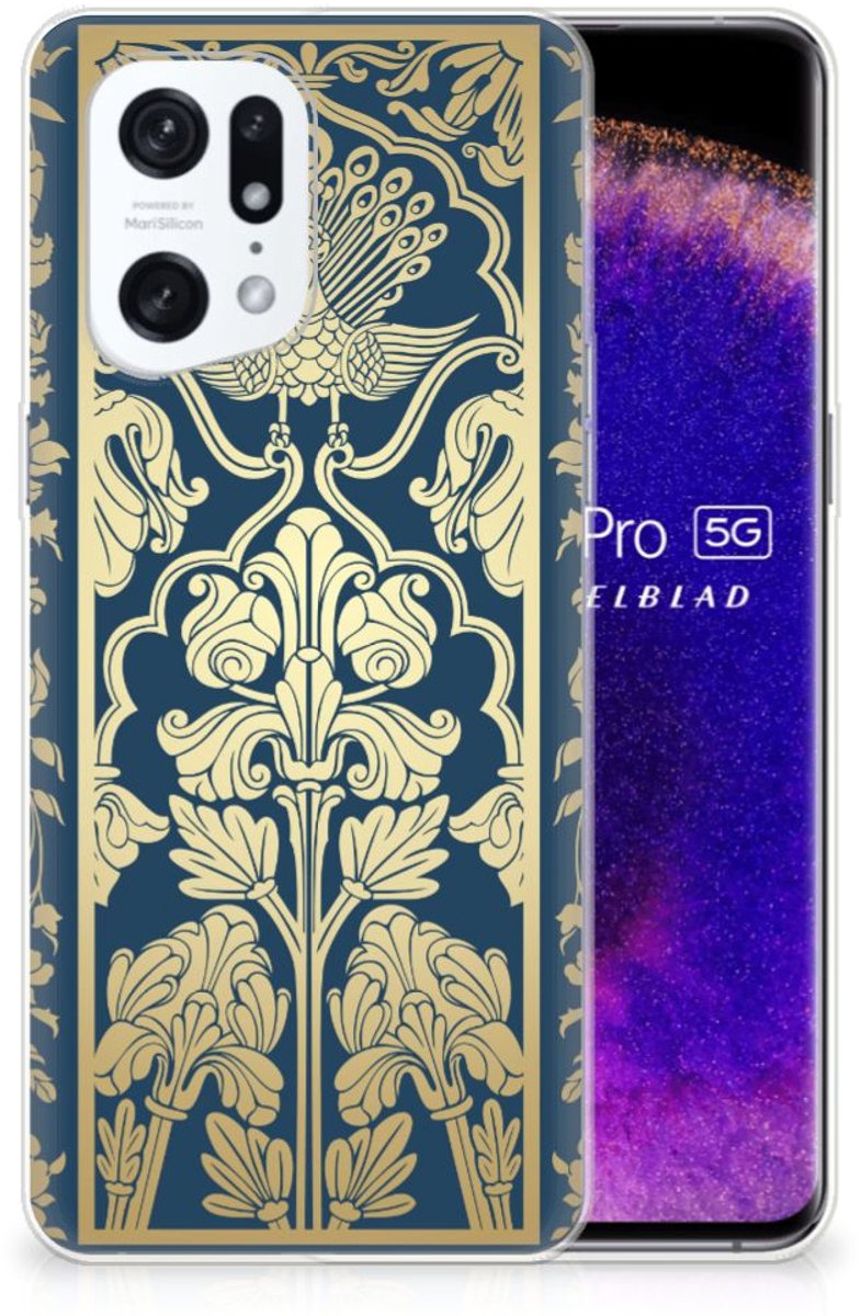 OPPO Find X5 Pro TPU Case Beige Flowers