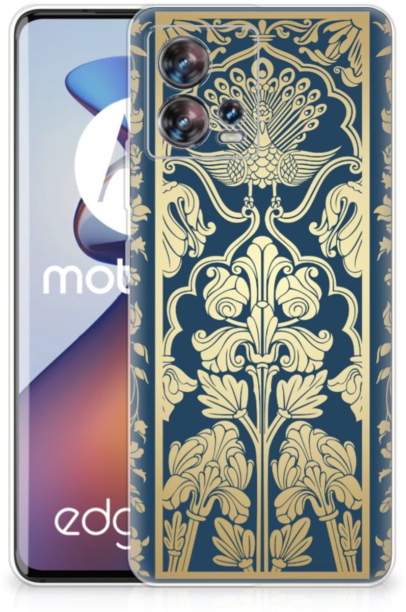 Motorola Edge 30 Fusion TPU Case Beige Flowers