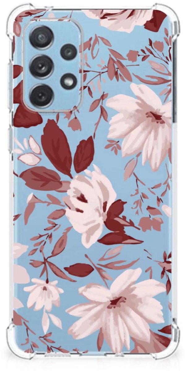 Back Cover Samsung Galaxy A73 Watercolor Flowers